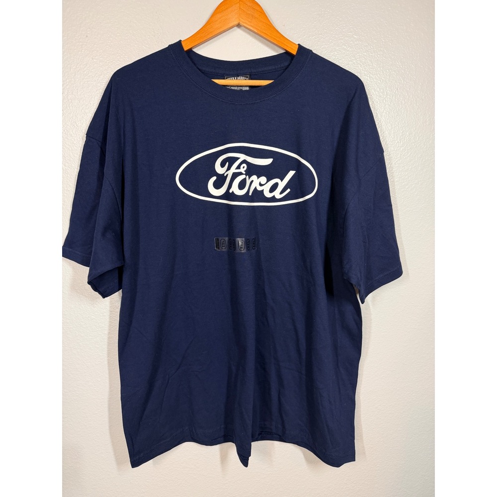 Steve & Barry's T-Shirt Mens XXL Navy Ford Graphic Tee Short Sleeve Cotton